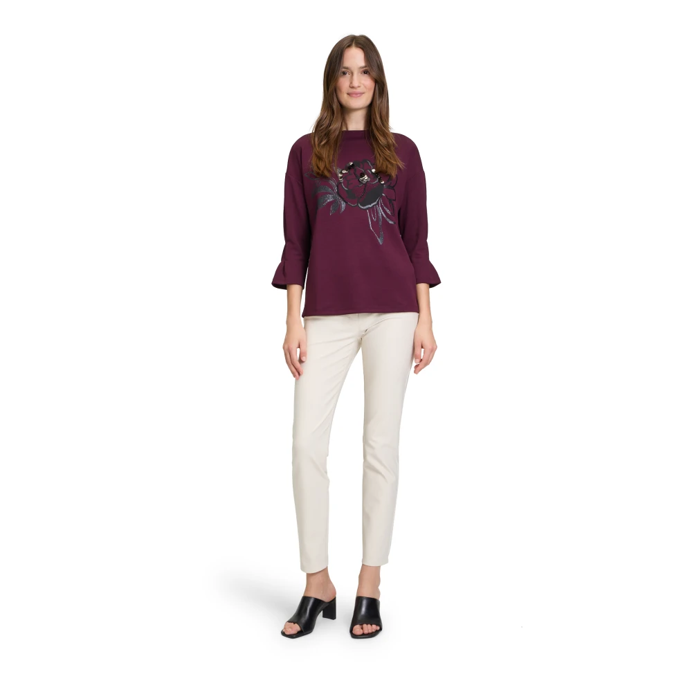 Betty Barclay Trompetmouw Sweatshirt Purple Dames