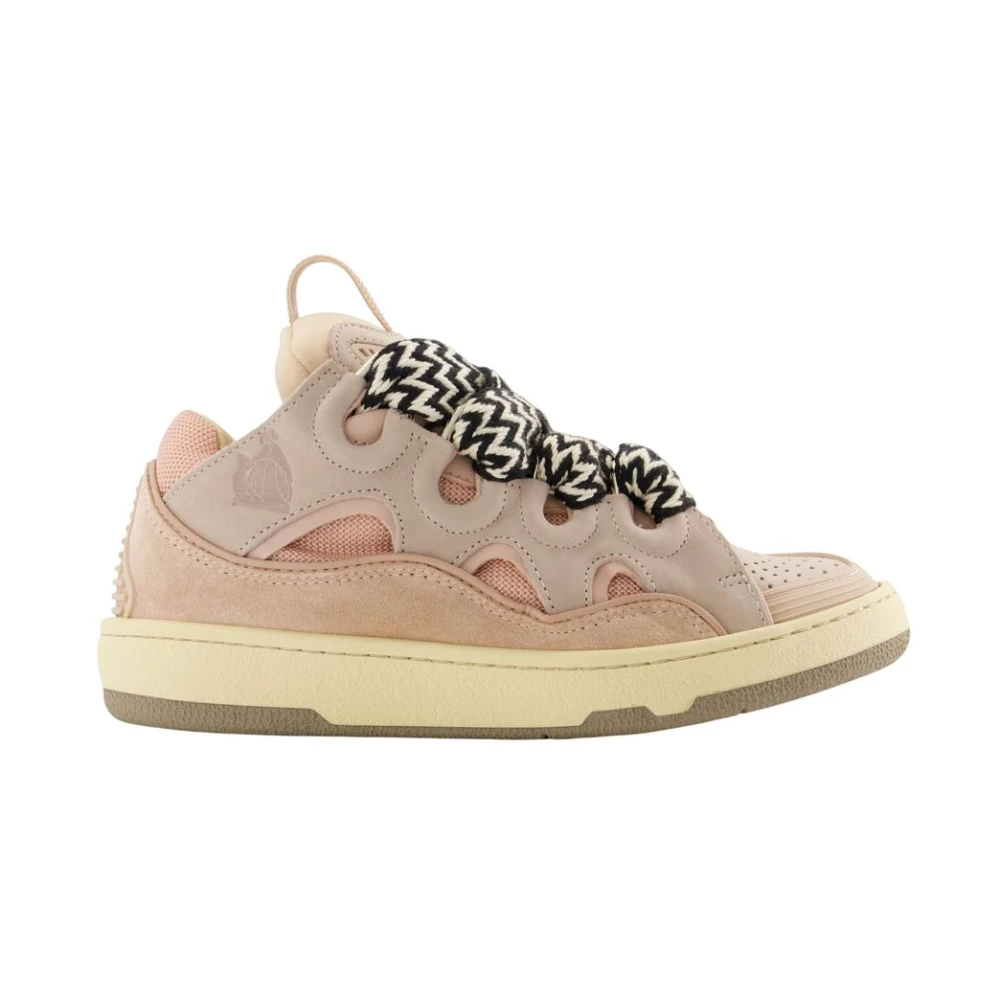 Lanvin Women's Pink Sneakers, 4 Uk, Curb Trainers