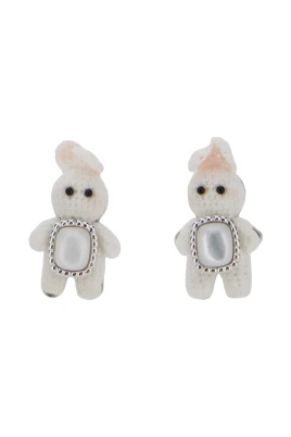 WOVEN MINI RABBIT Örhängen