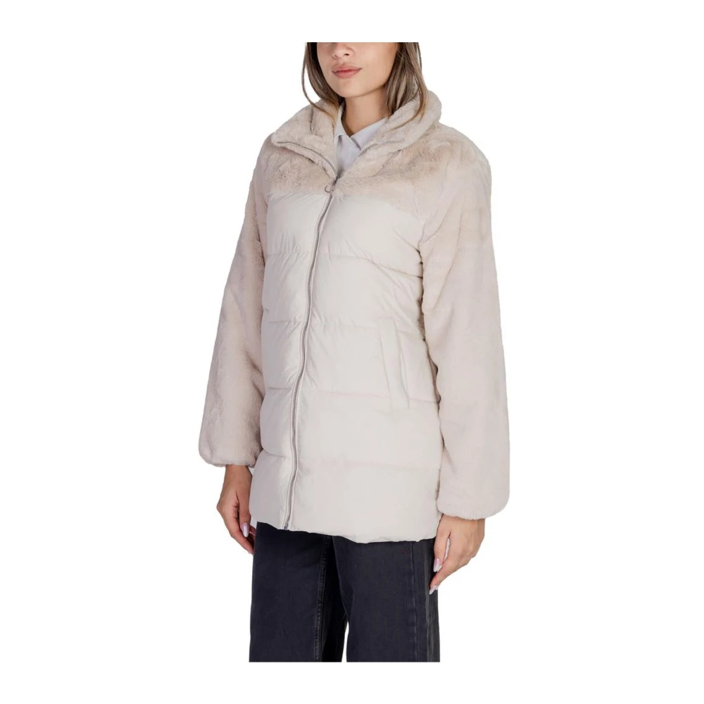 Only Polyester Jassen & Mantels Collectie Beige Dames