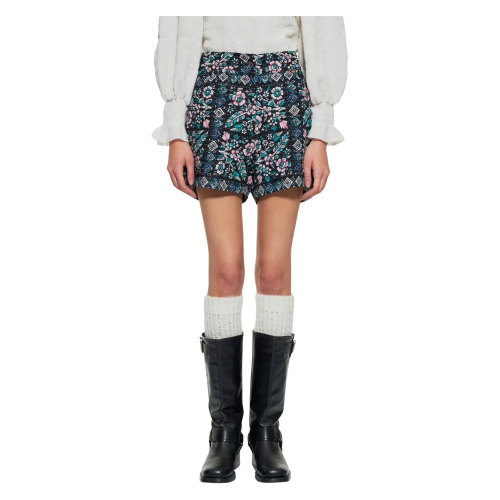 Antik batik Bloemen gequilt print shorts Multicolor Dames