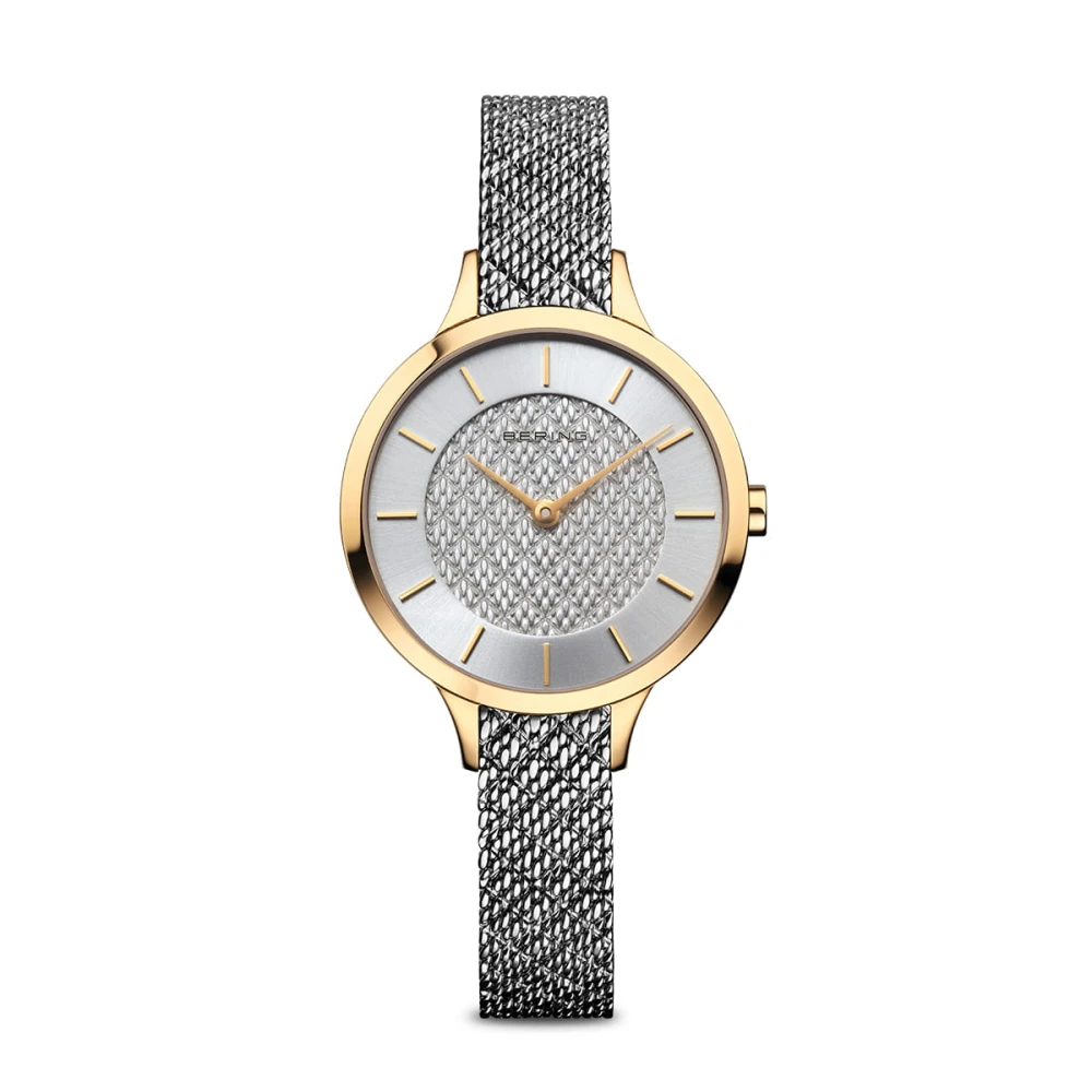 Bering Women's Gray Watch Classic 31 Mm Bracelet Milanese 17831-010
