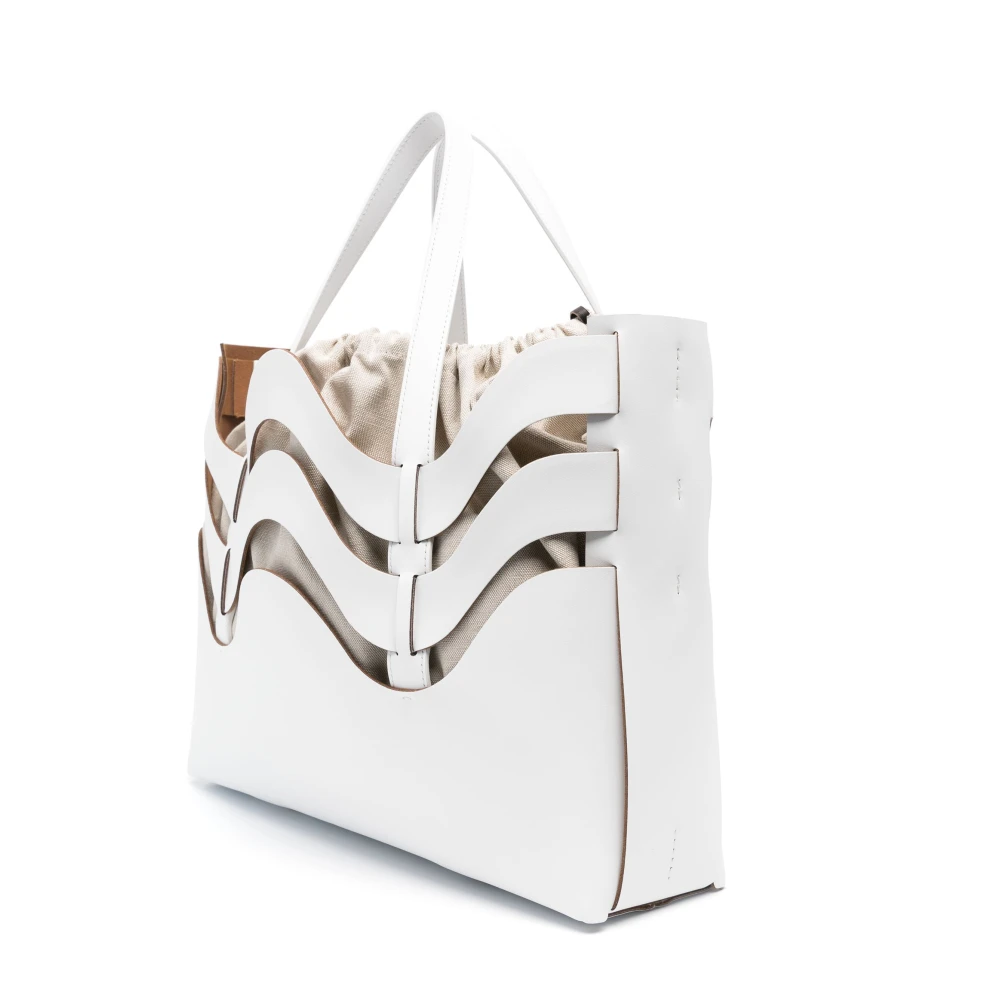Zanellato Dune Amar Medium Tote Bag White Dames