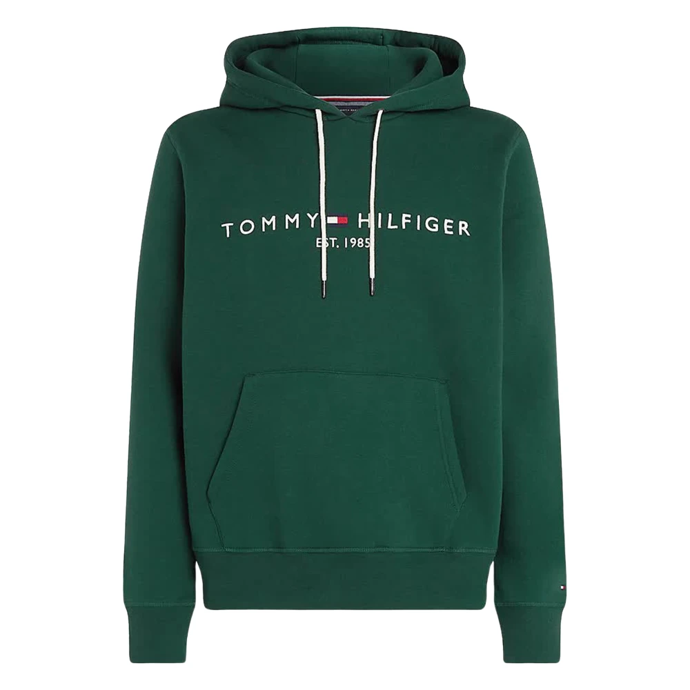 Tommy Hilfiger Groene Ornamentale Logo Hoodie Green Heren