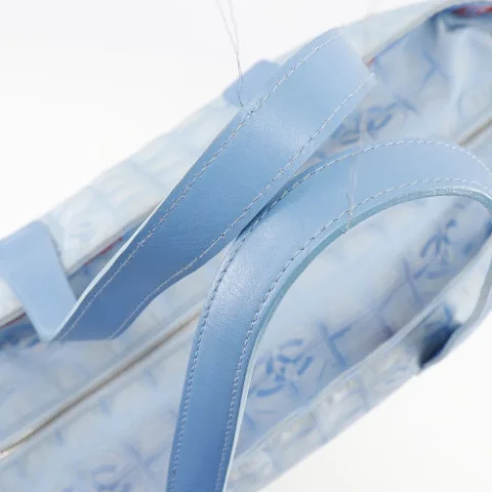 Chanel Vintage Pre-owned Canvas chanel-bags Blue Dames