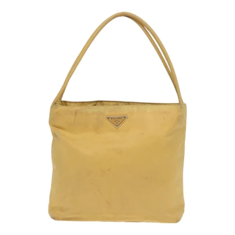 Prada Vintage Pre-owned Fabric prada-bags Yellow Dames