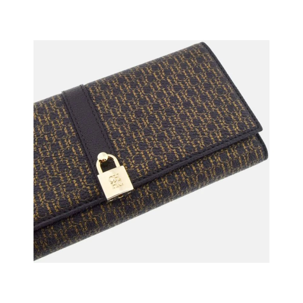 Carolina Herrera Matryoshka Locked Traveler Portemonnee Brown Dames