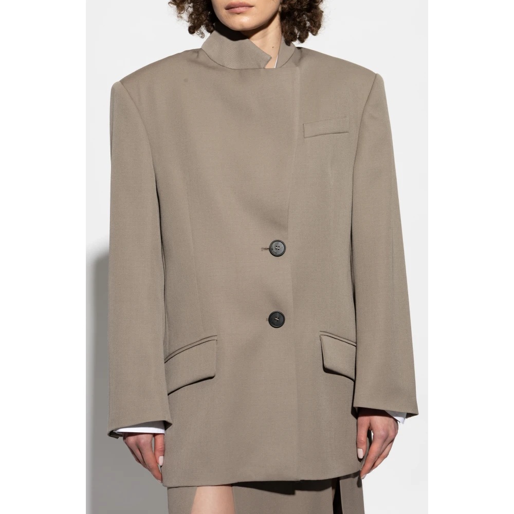 The Attico Wollen blazer Gray Dames