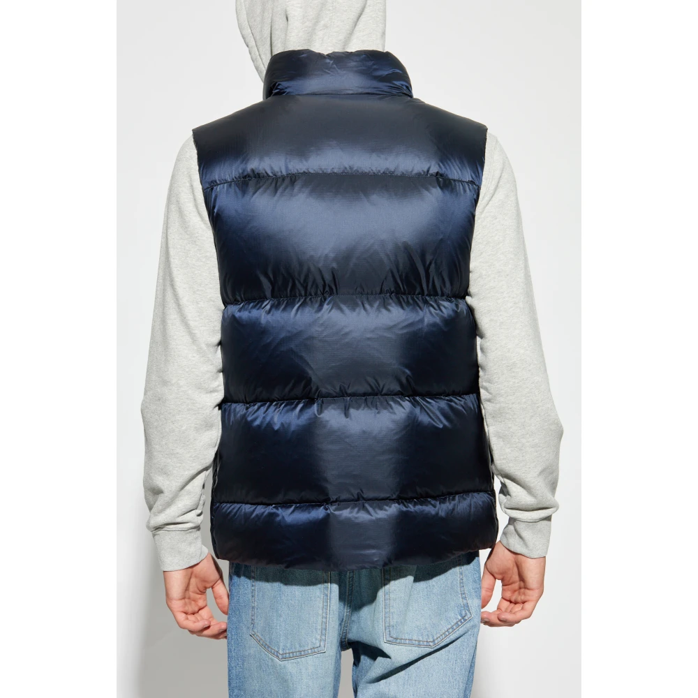 Woolrich Donsvest met opstaande kraag Blue Heren