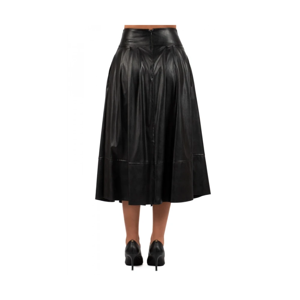 Hanita Stijlvolle Rok voor Vrouwen Black Dames