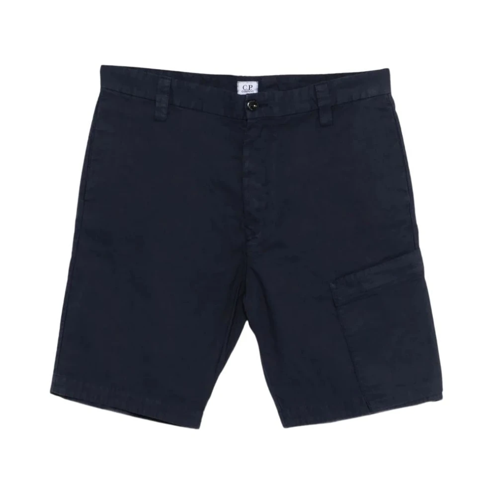 C.p. Company , Casual Shorts, Male, Blue, Xl, Ottoman Regular Cargo Shorts