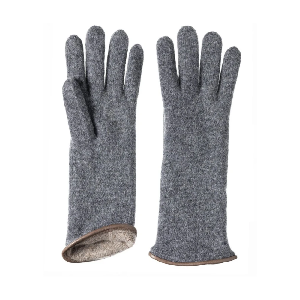 Restelli Guanti Kasjmier Omkeerbare Handschoenen Gray Unisex