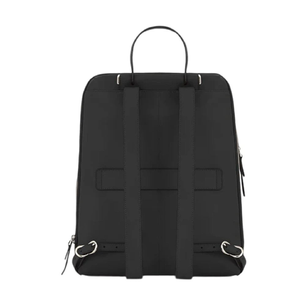 Piquadro Uitbreidbare damesrugzak met laptop en iPad Pro 12 9 Black Dames