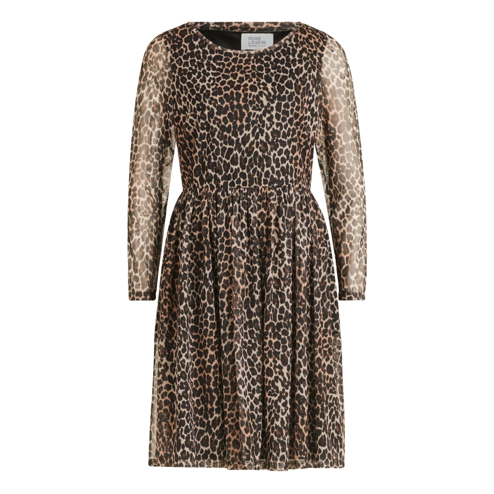 Vera Mont Bloemen Maxi Jurk met Gerimpeld Detail Brown Dames