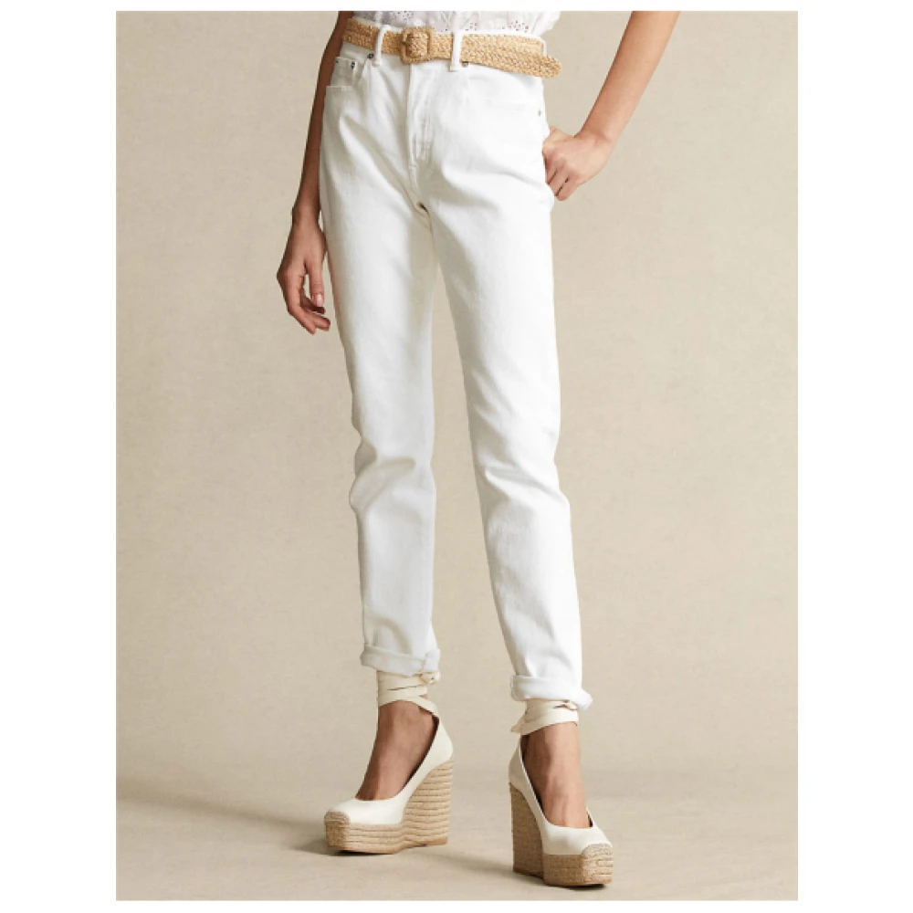 Polo Ralph Lauren Slim Fit Witte Jeans White Dames
