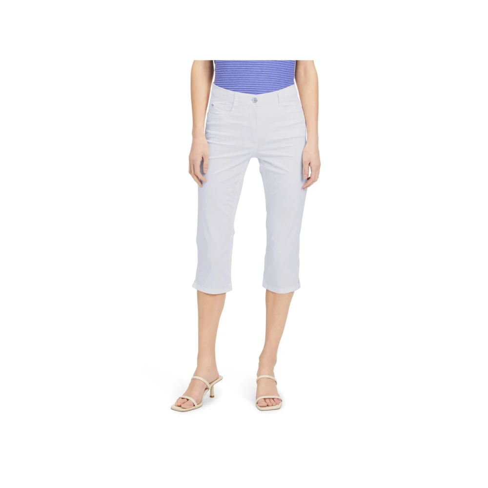 Betty Barclay Witte Stoffen Broek White Dames