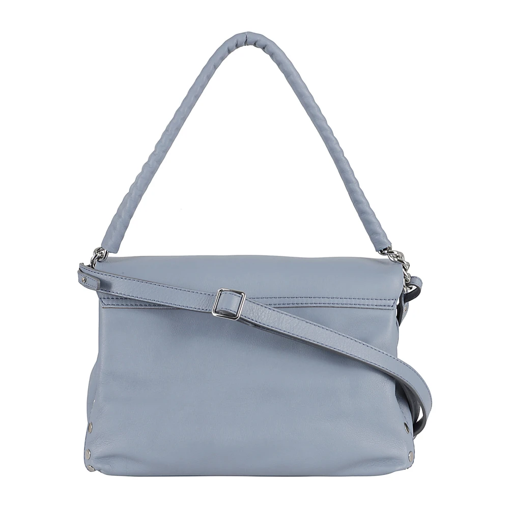 Zanellato Lichtgewicht Ketting Schoudertas Blue Dames