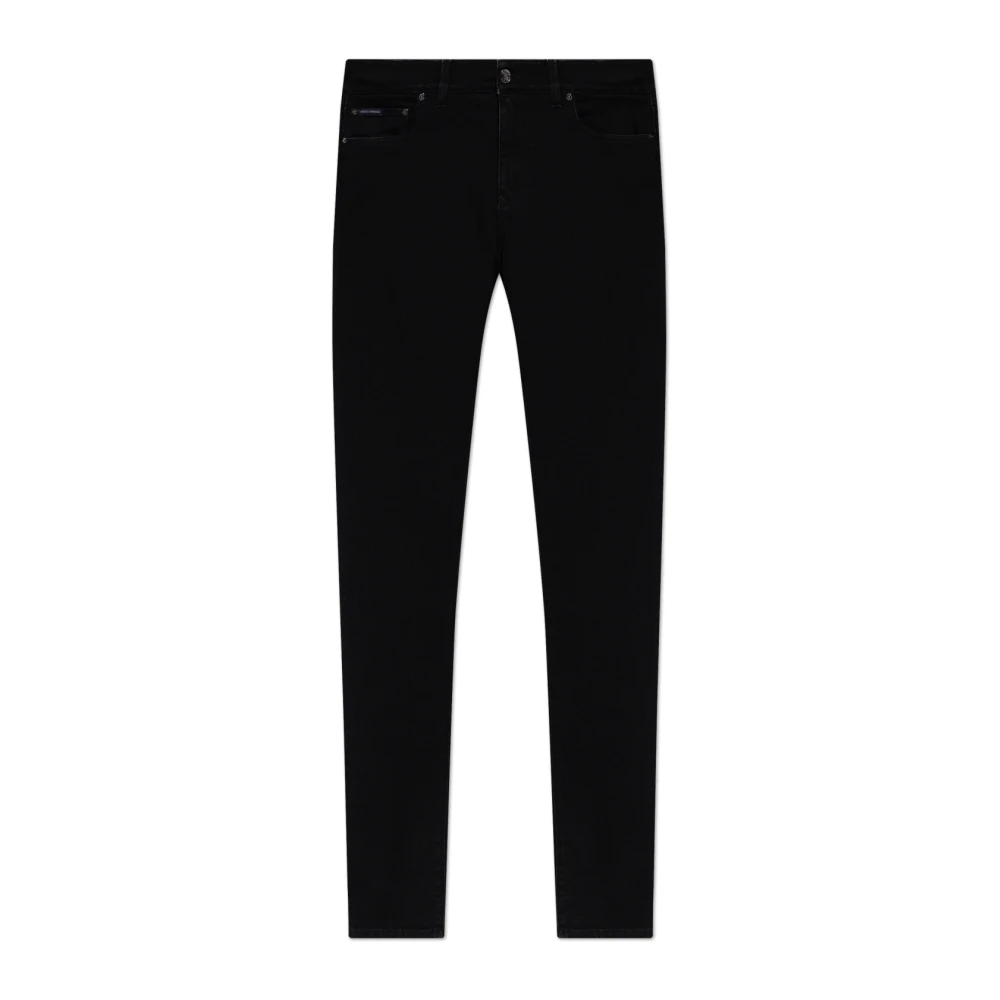 Dolce & Gabbana Hombre Negro Vaqueros, Talla: 2XL