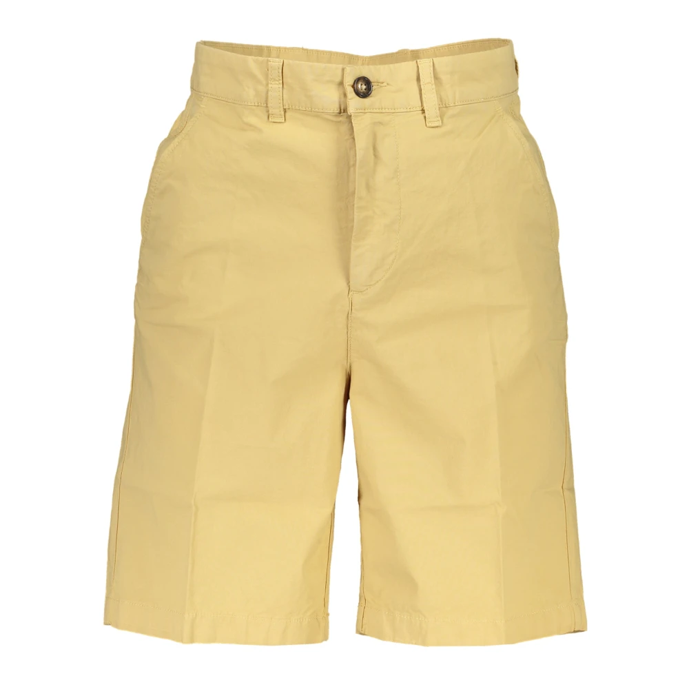 Beige Bermuda Shorts Regular Fit Logo