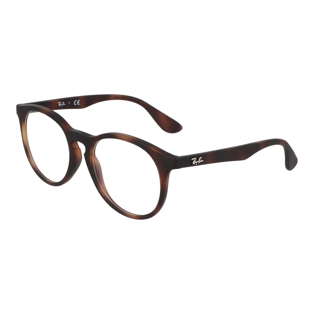 Ray-Ban Ronde Acetaat Brillen Brown Unisex