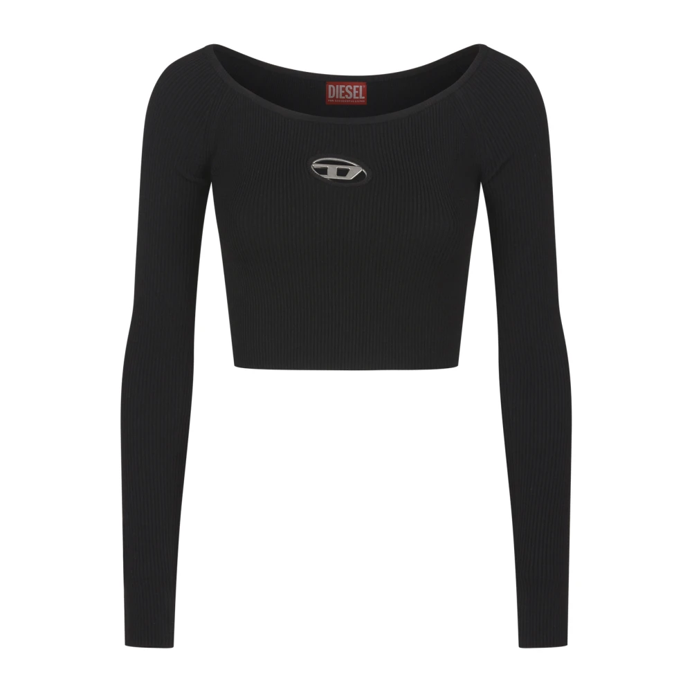 Diesel Zwarte Top M-Vera-Ls Black Dames