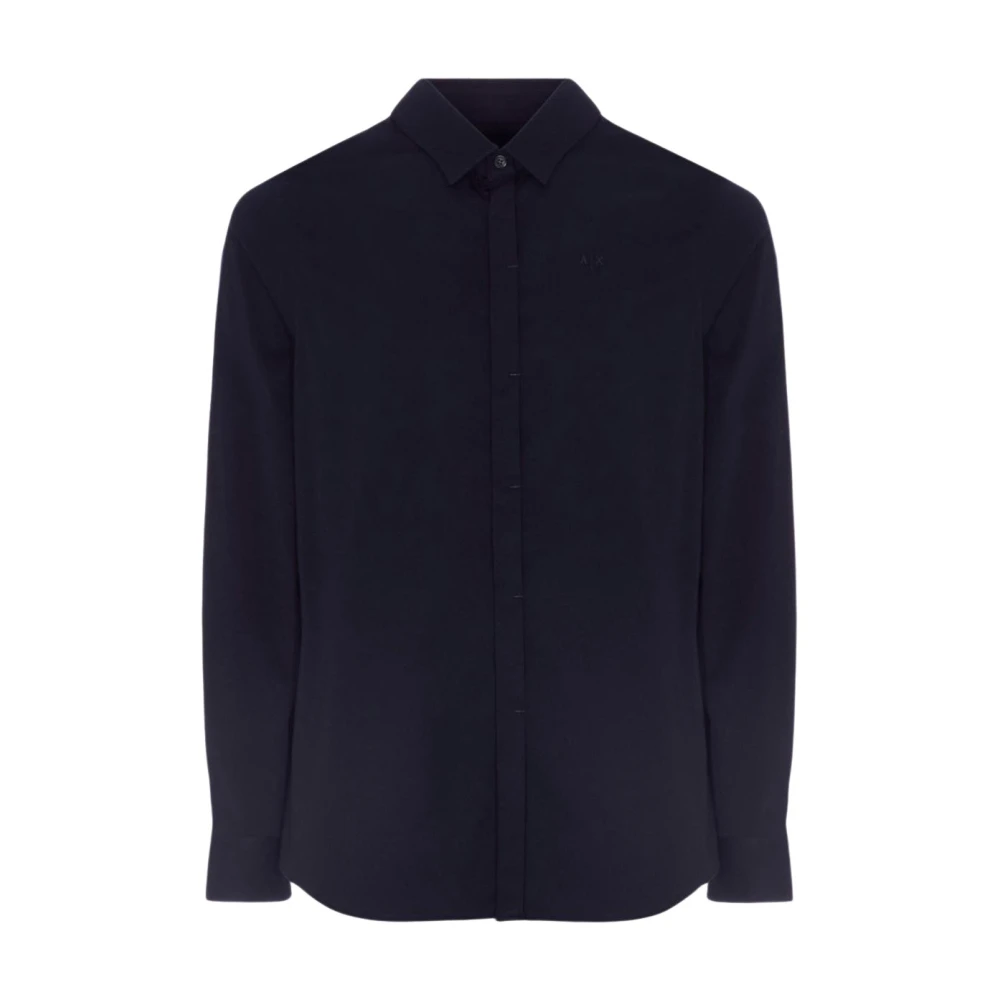 Armani Exchange Mannelijk Blauw Overhemden Heren, Xs, E Herenshirts