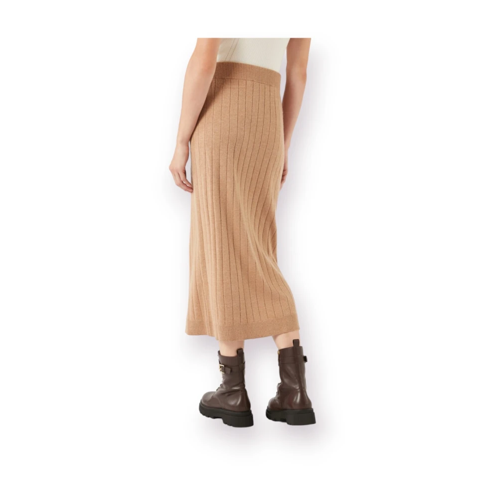 Pennyblack Gebreide Rok Zwart Label Beige Dames
