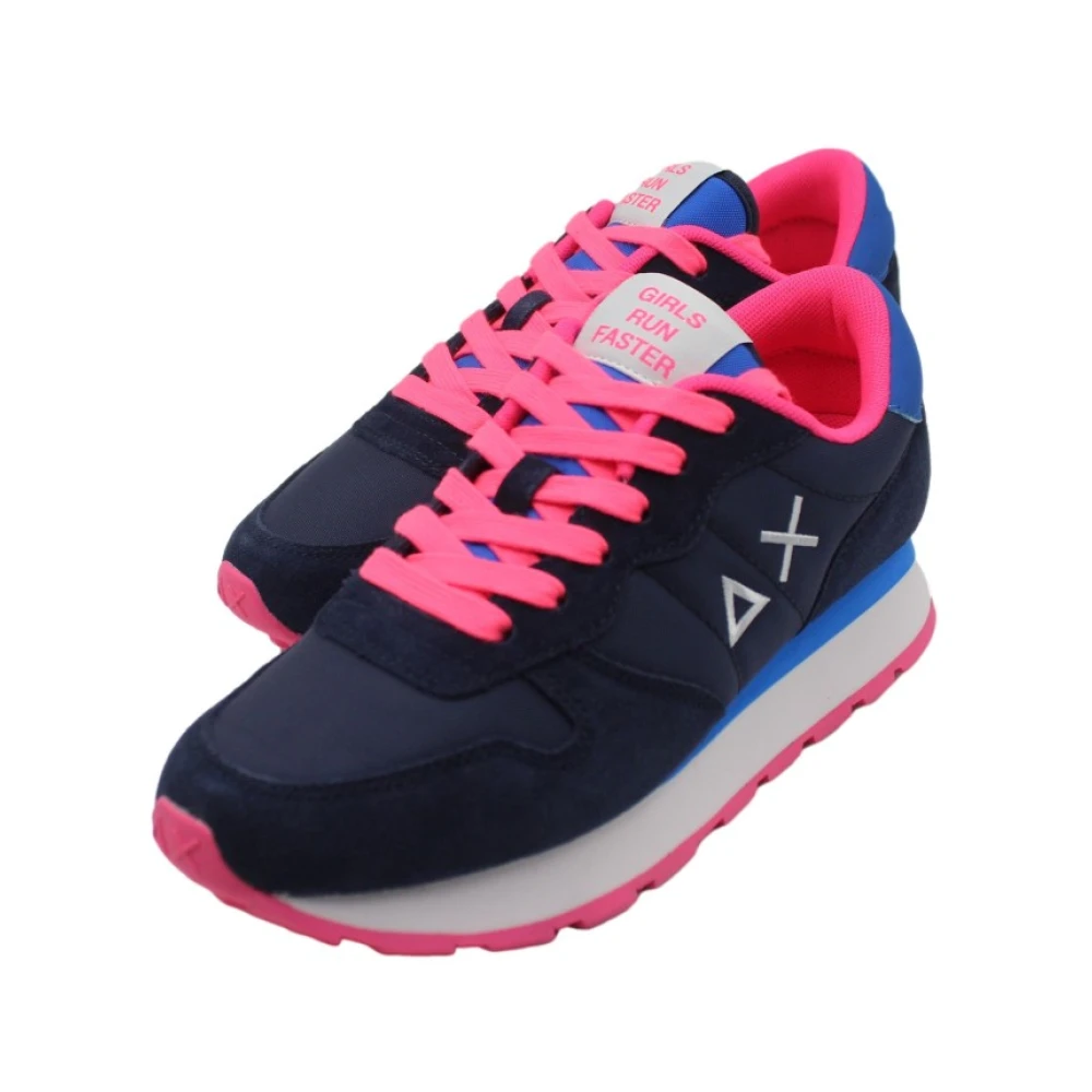 Sun68 Navy Blauwe Hardloopschoenen Multicolor Dames