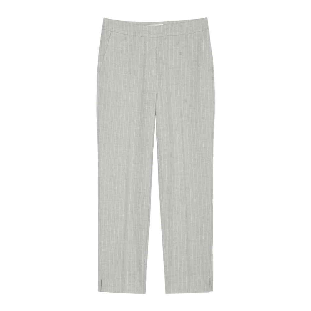 Marc O'Polo Gestreepte sigarettenbroek slim Gray Dames