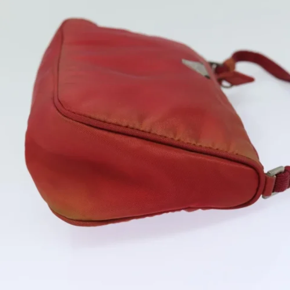 Prada Vintage Pre-owned Nylon pouches Red Dames