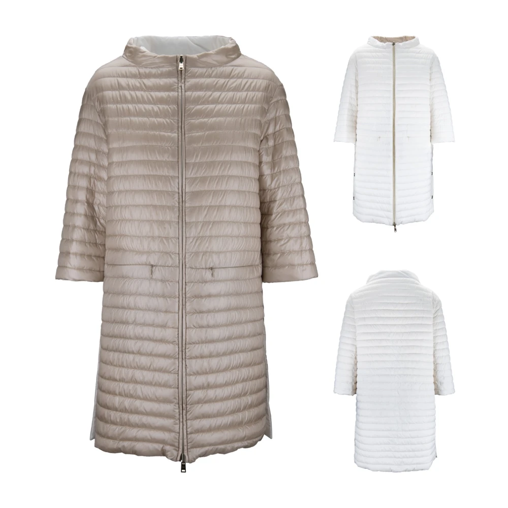 Herno Omkeerbare donsjas met rits Beige Dames