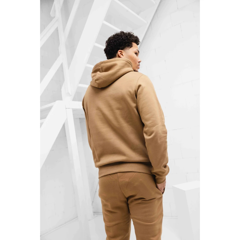 Lacoste Hoodie Trainingsset Brown Heren