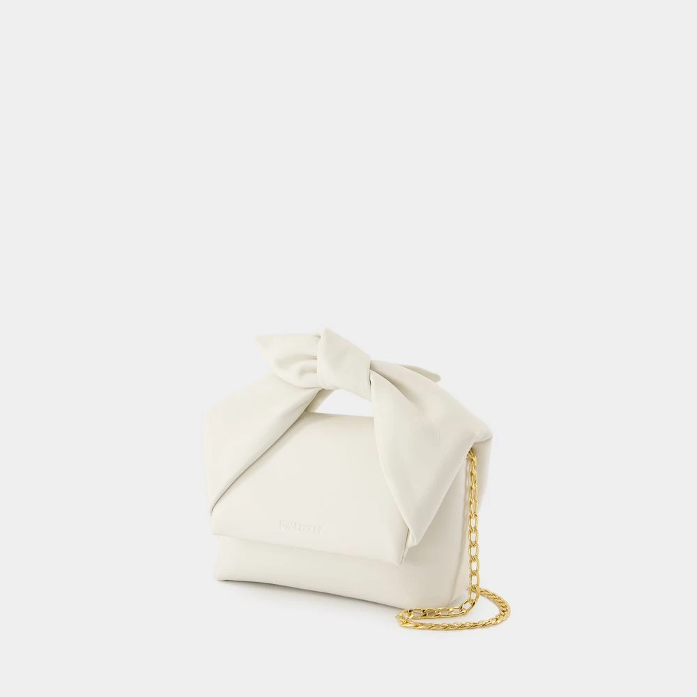 JW Anderson Witte Leren Crossbody Tas met Twister White Dames
