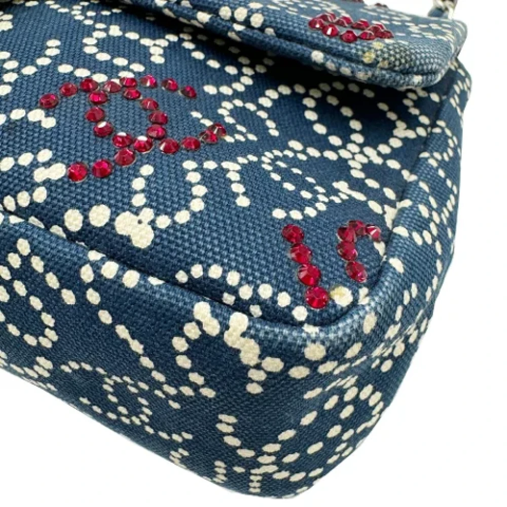 Chanel Vintage Pre-owned Cotton chanel-bags Blue Dames