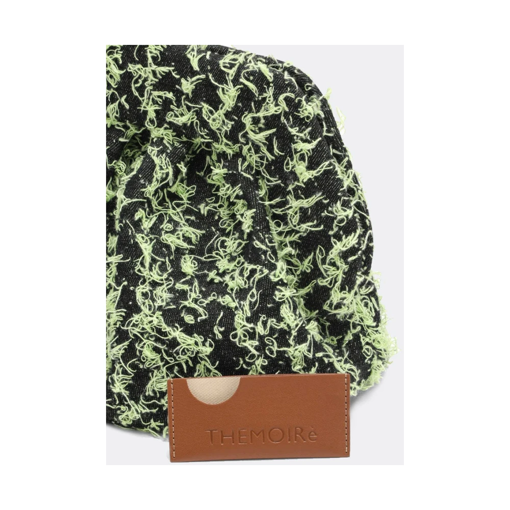 THEMOIRè Frayed Foliage Clutch Tas Vegan Stof Green Dames