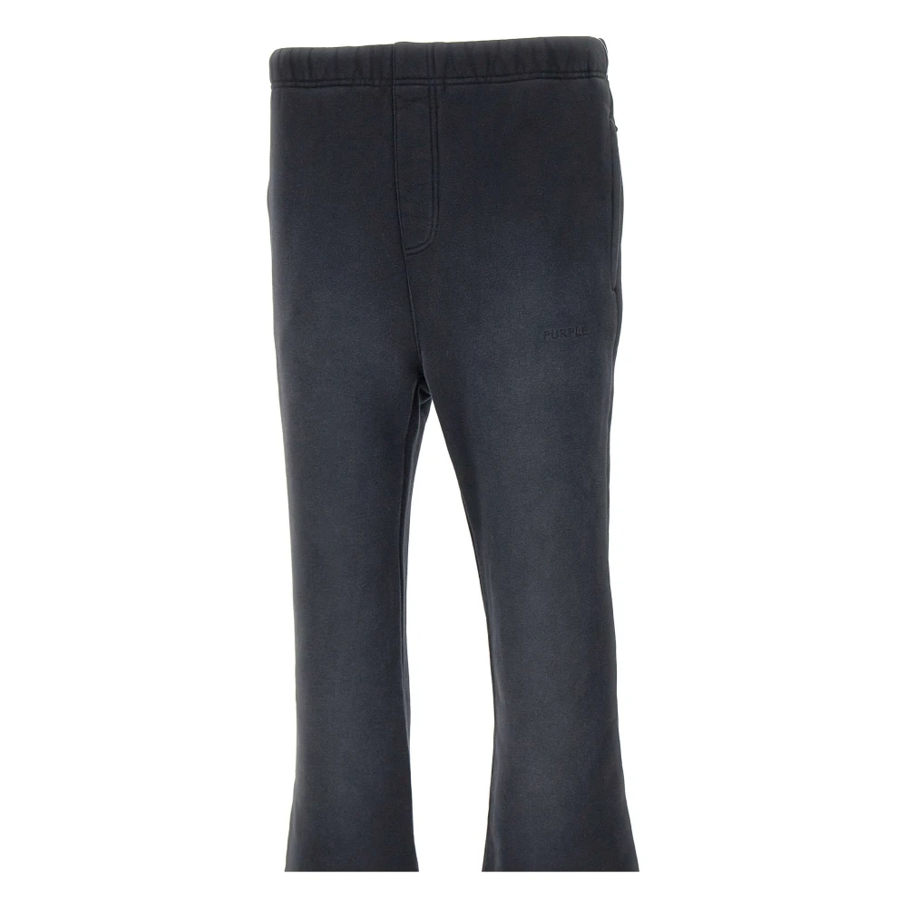 Purple Brand Navy Blue Katoenen Jogger Broek Black Dames