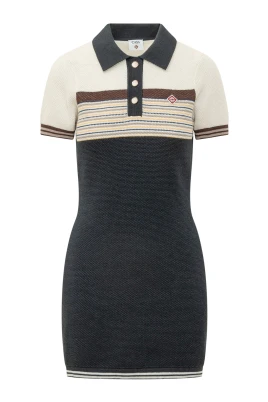 Cafe Stripe Polo Klänning