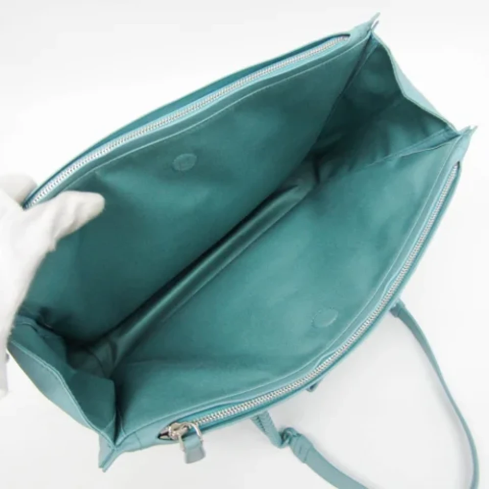 Salvatore Ferragamo Pre-owned Leather shoulder-bags Green Dames