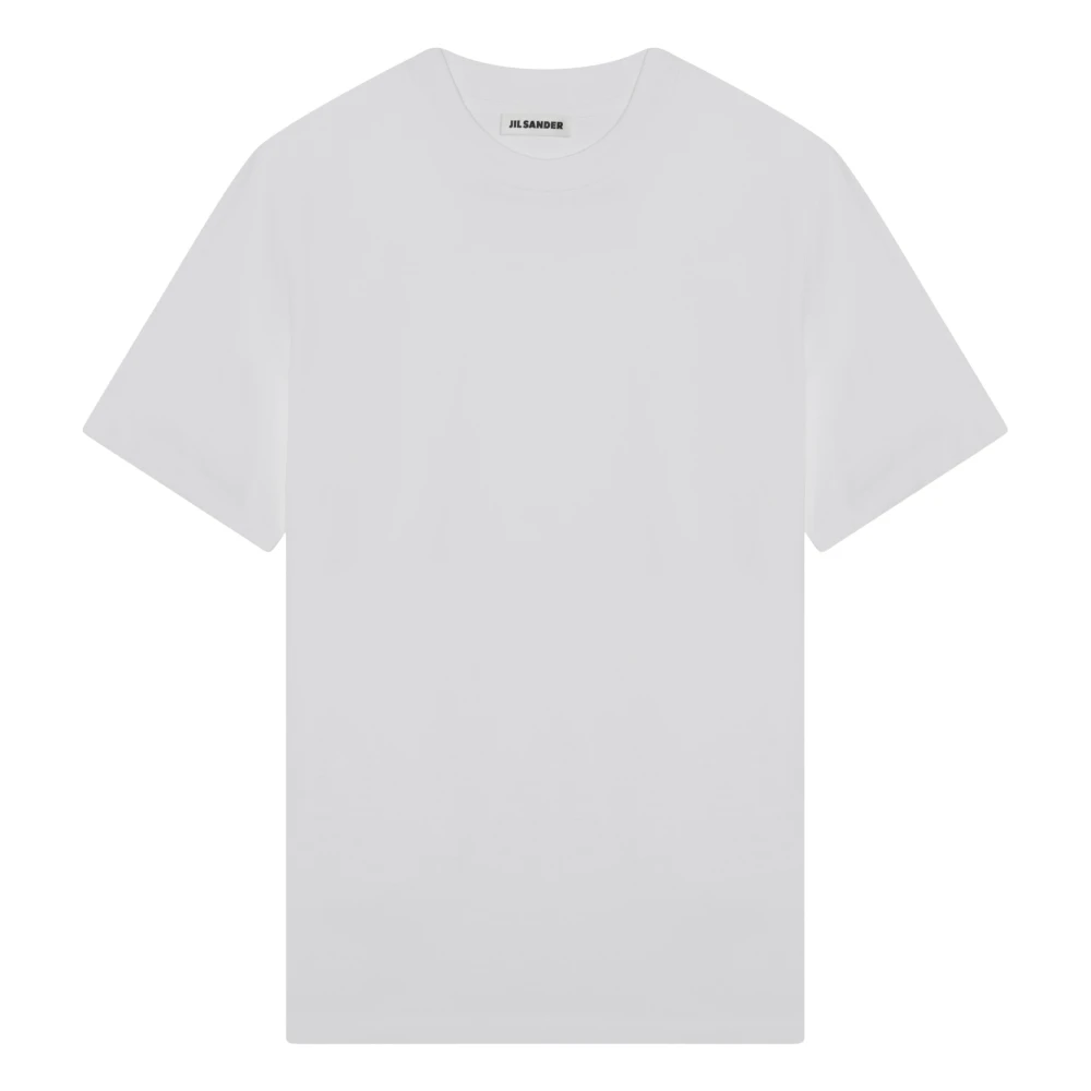 Jil Sander Korte mouwen ronde hals T-shirt White Heren