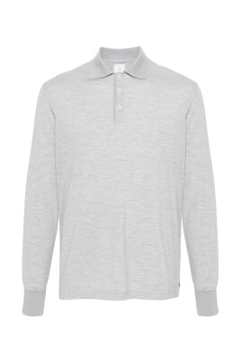 polo-a-manches-longues-gris-casual