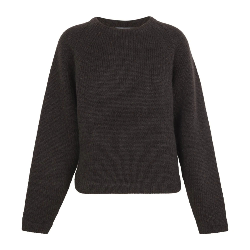 Cortana Women's Brown Lina Knit Jumper - Round-Neck Knitwear - Xs - Knitwear