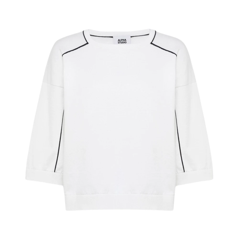 Knitwear > Round-neck Knitwear - - Alpha Studio - Modalova