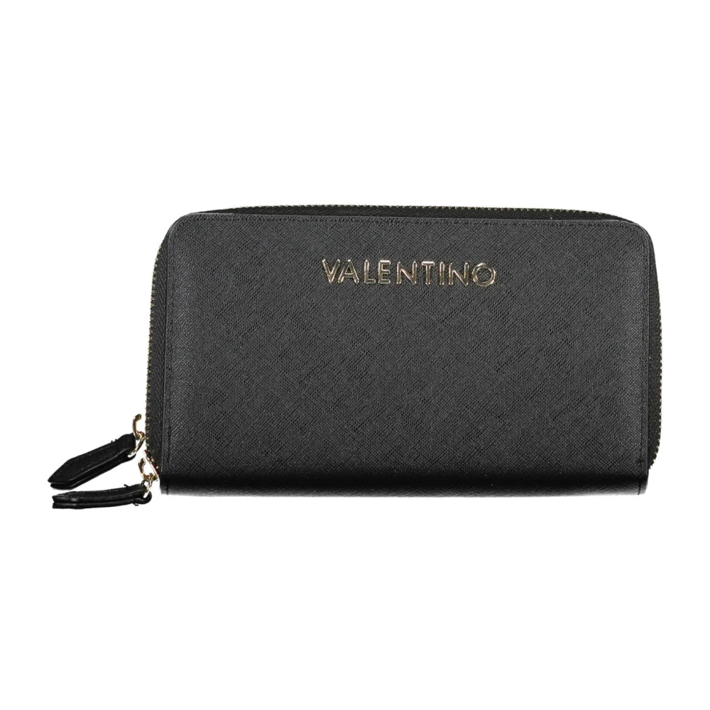 Valentino by Mario Valentino Zwarte Damesportemonnee Dubbel Compartiment Black Dames