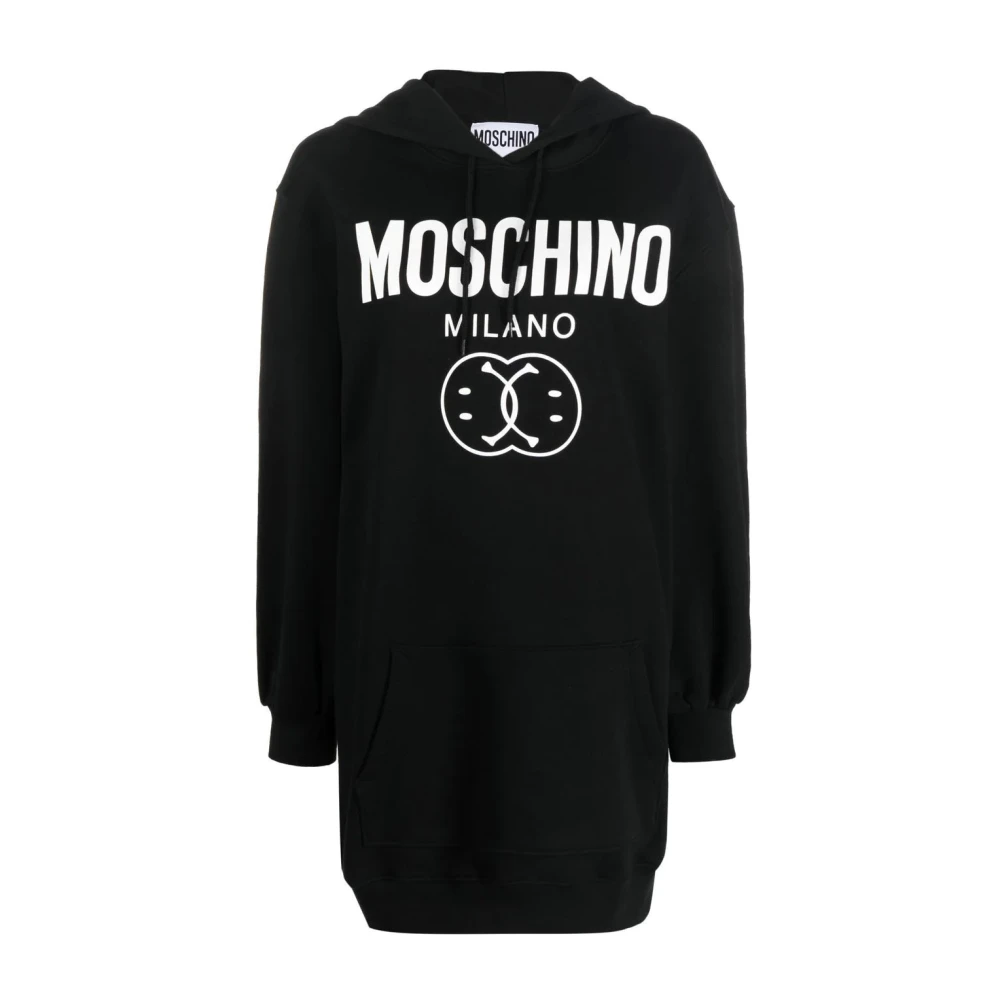 Moschino Casual Zwarte Mini Jurk Black Dames