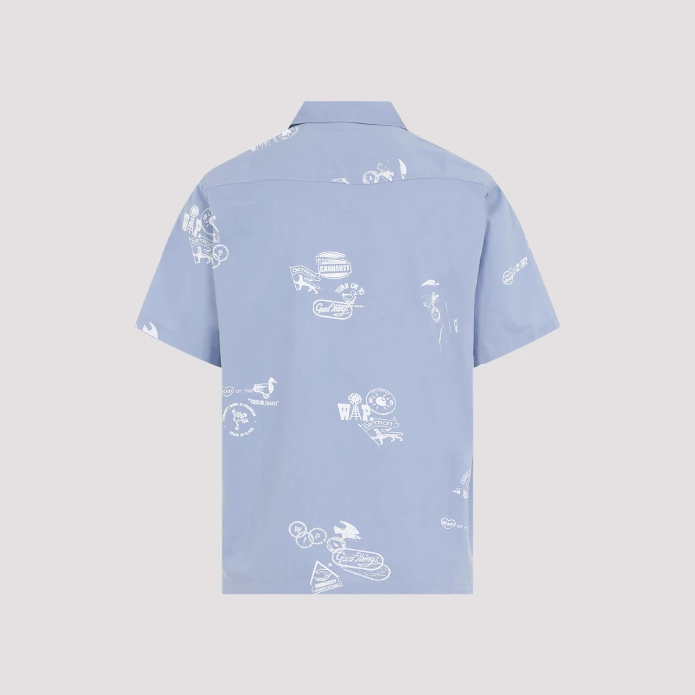 Carhartt WIP Blauwe Stamp Shirt Blue Heren