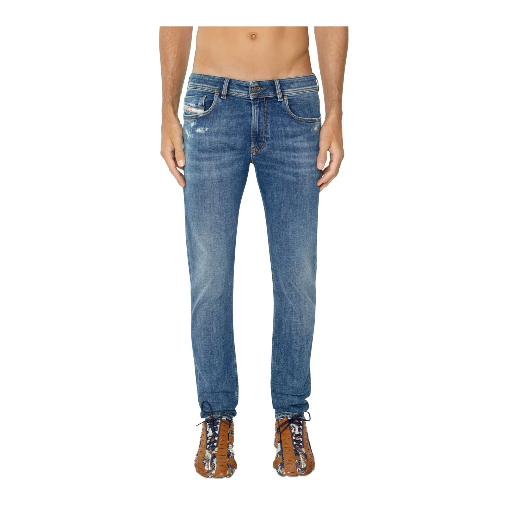 Diesel Mænd Blå Jeans, Herre,, Bomuld, Slim Fit Jeans W32 L32