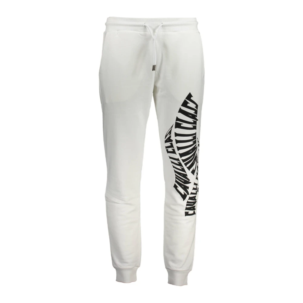 Cavalli Class , Sweatpants, Male, White, Xl, Qxt20a White Tons Fashionable Shirt