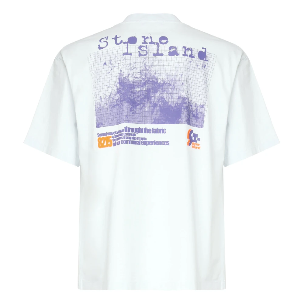 Stone Island Witte T-shirts en Polos met Korte Mouwen White Heren