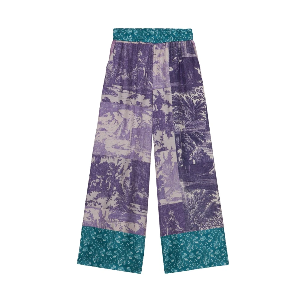Pierre-Louis Mascia Women's Purple Aloe Palazzo Trousers