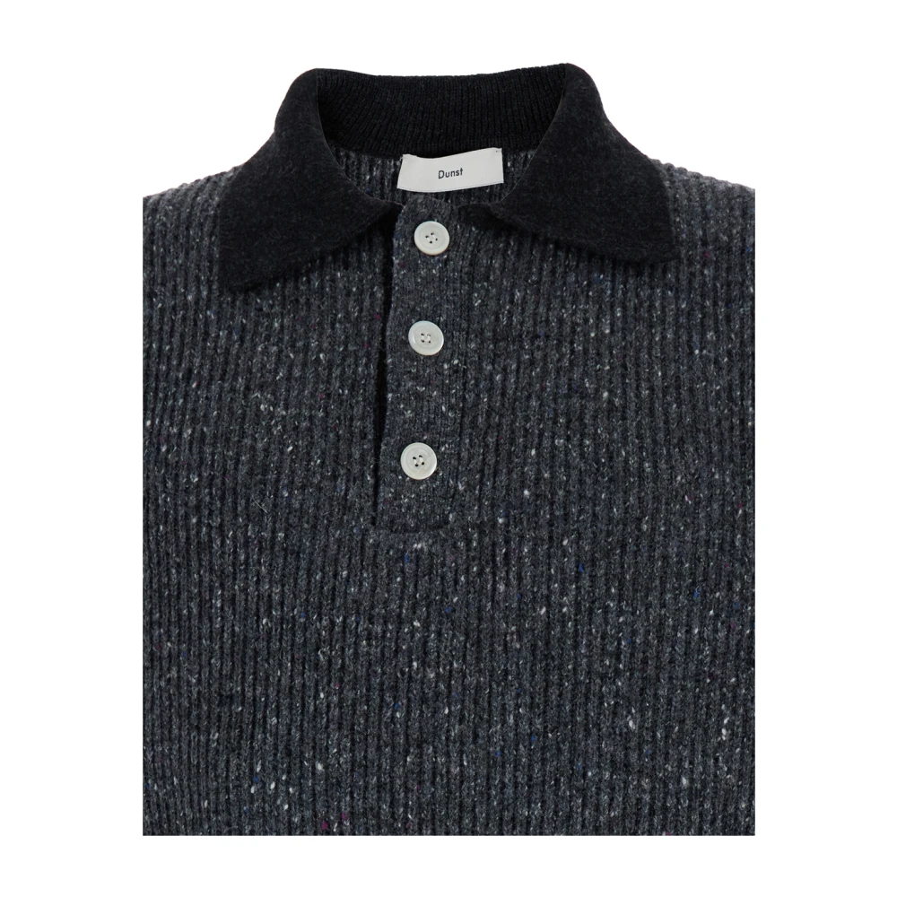 Dunst Rugby Wool Mix Sweater in Grijs Gray Heren